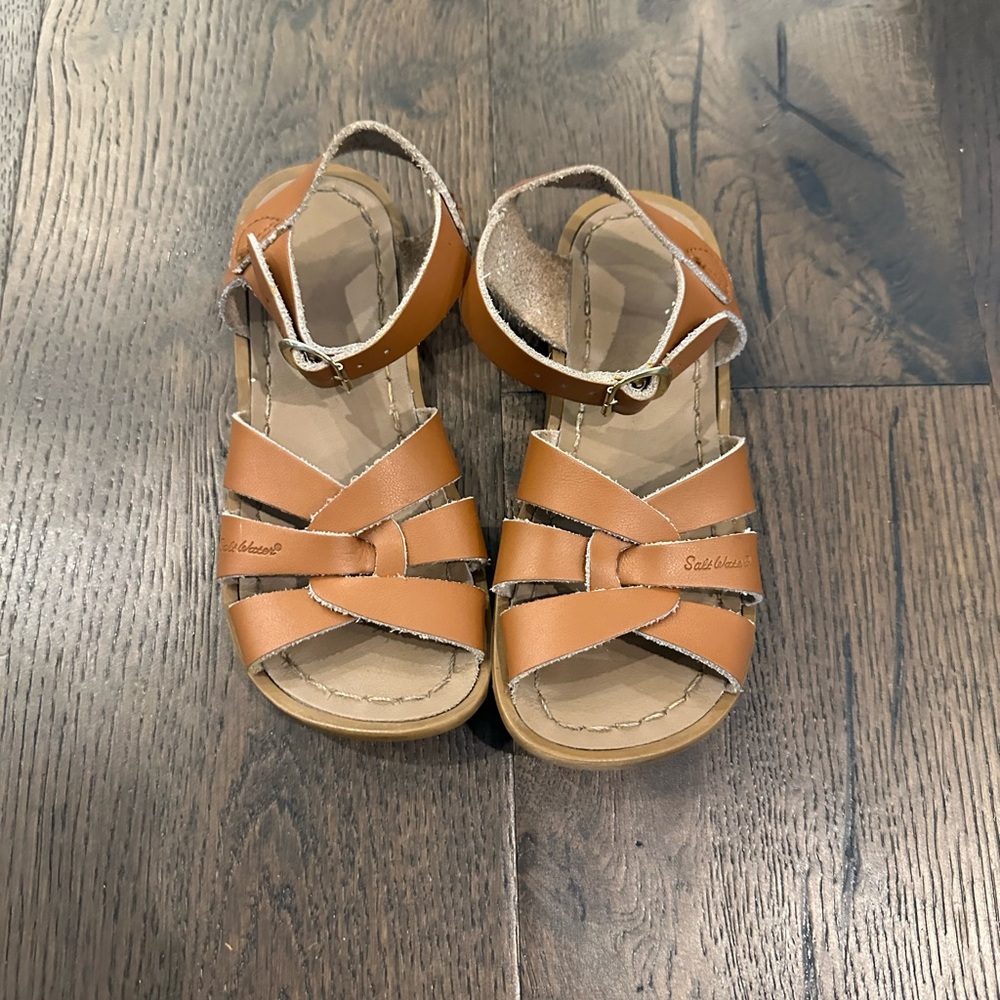 Salt Water Sandals by Hoy - Tan Kids Shoes
